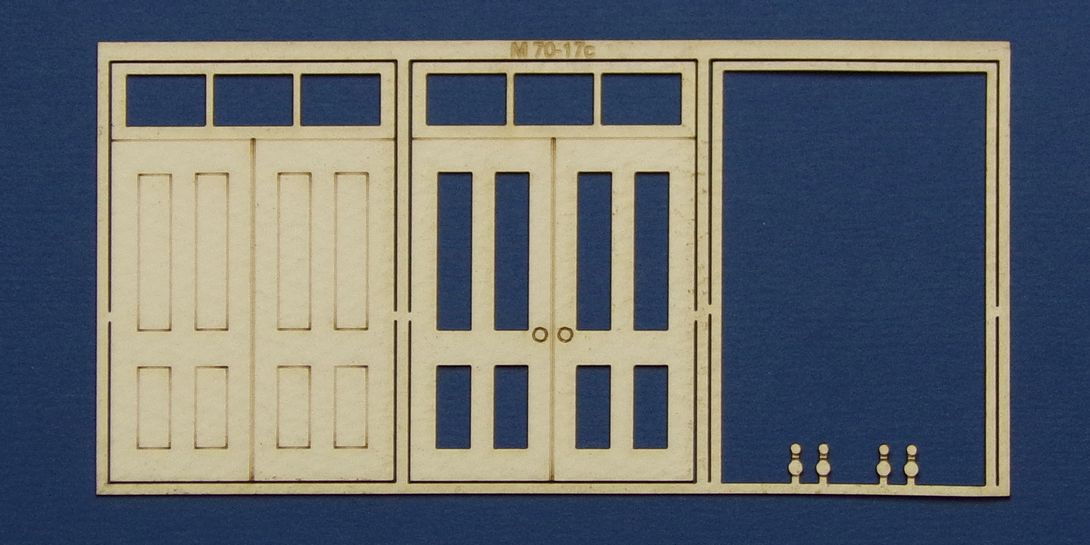 M 70-17c O gauge double door with square transom type 1 Double door with square transom type 1